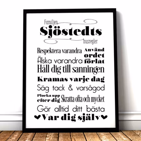Husregler Personligt namn