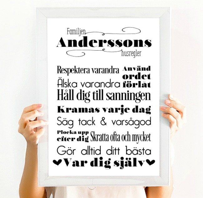 Husregler Personligt namn