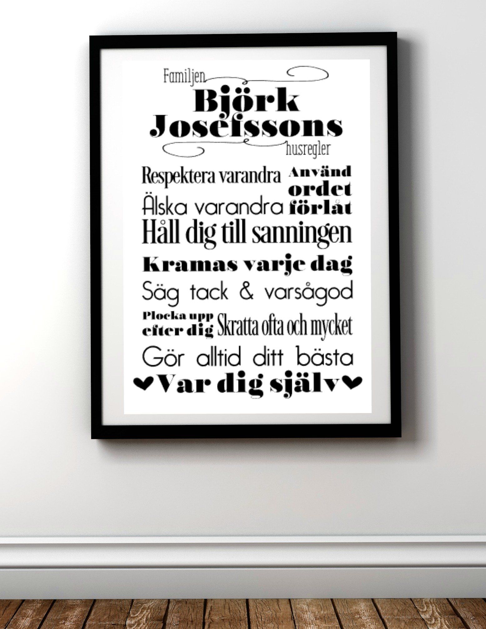 Husregler Personligt namn