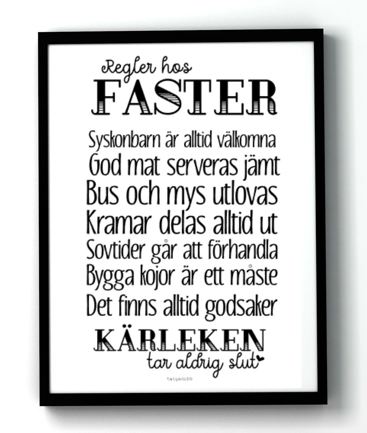 Regler hos - eget val av namn