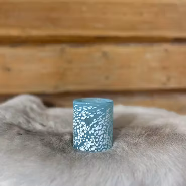 Göms i snö - Ljusblå