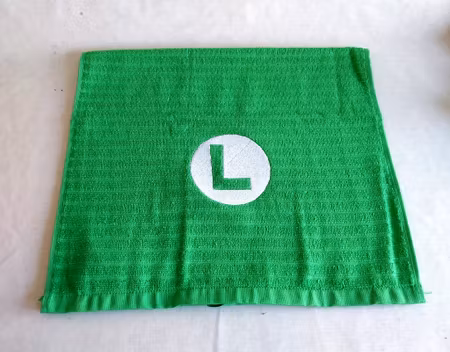 Gästhandduk - Super Mario logo - Luigi