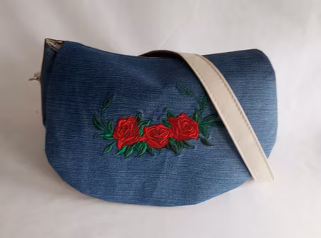 Handväska - Jeans - 100% återanvänd