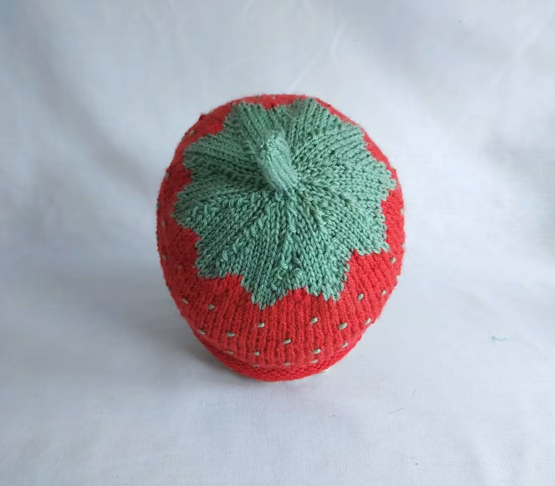 Jordgubbsmössa - Barnstorlek