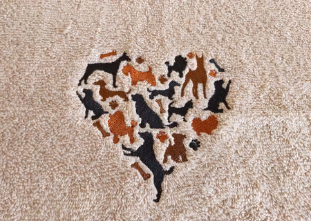 Handduk - Loving Dogs