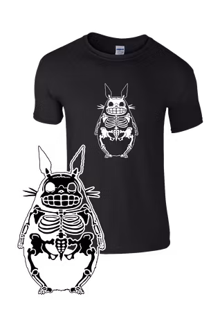 Skeleton Totoro t-shirt