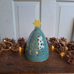 Blågrön hög modell