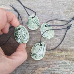 Miniägg grönmönstrat