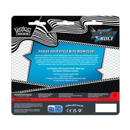 Pokémon TCG: Scarlet & Violet - Black Bolt Tech Sticker Collection