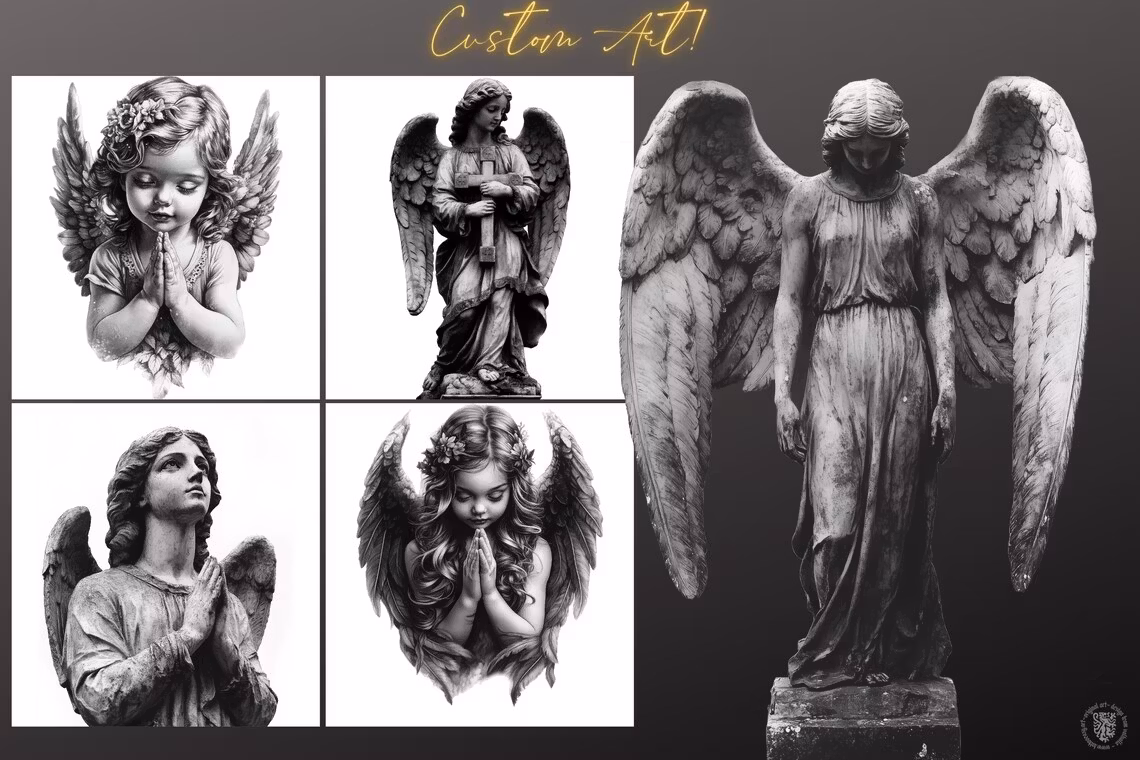 The Religious Folder - XL, Procreate stamps, Svg files, Png files, 2700+ elements, Tattoo flash, Tattoo ideas, Religious designs