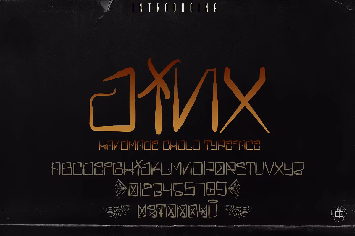 Jinx, Rough - cholo typeface