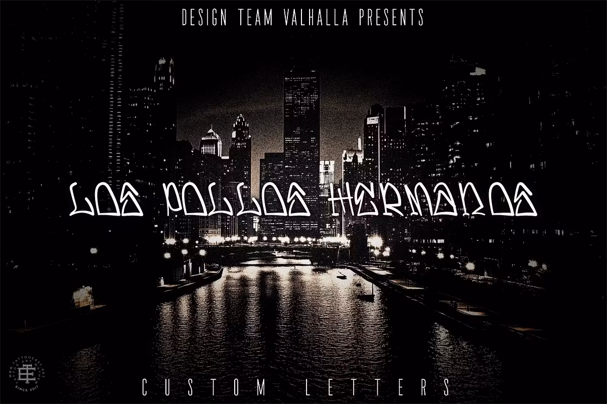 Hermanos, custom font