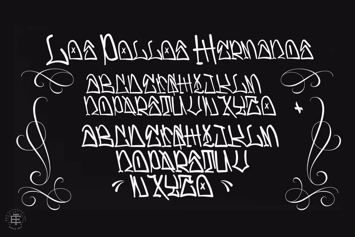 Hermanos, custom font
