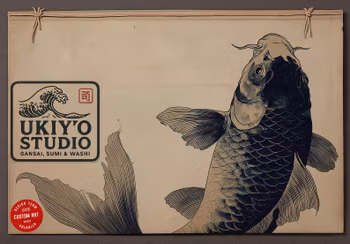 Procreate, Ukiyo Studio Bundle, Japanese watercolor and ink bundle