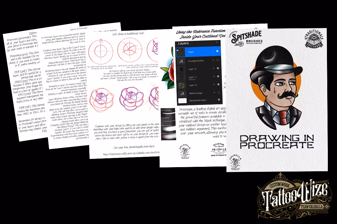 The Traditional Tattoo Artist Ultimate, Procreate kit for artists XXL - The original bundle crafted by hand!