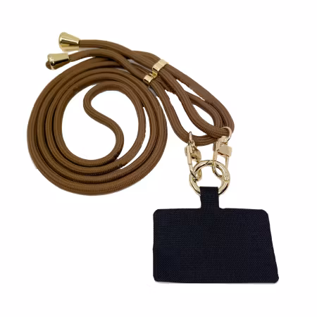 Mobilband brun/guld