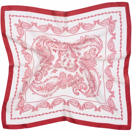 Juline Scarf vit/bordeaux