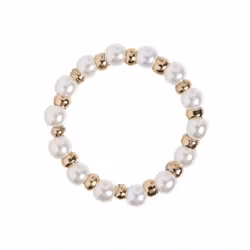 Pärla Guldpärlring elastisk