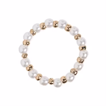Pärla och guldpärlring elastisk