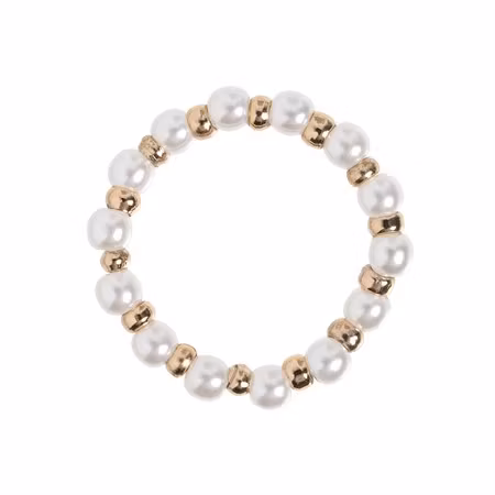 Pärla Guldpärlring elastisk