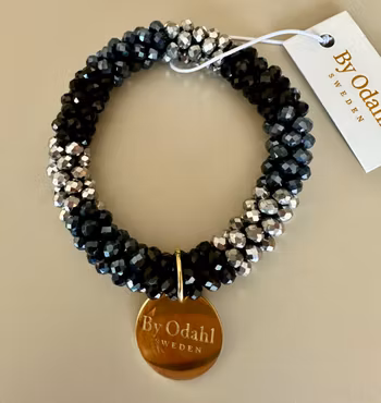 Stretcharmband mix blå