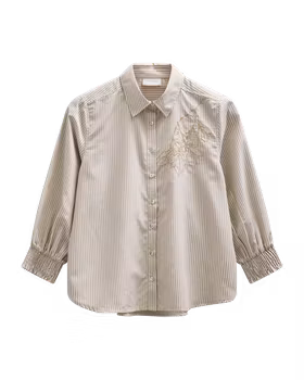 FQEVALINA-SHIRT, beige blus