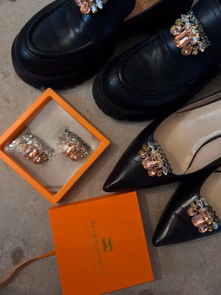 Skoberlock flerfärgad