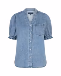 Victoria Blouse Denim Blus