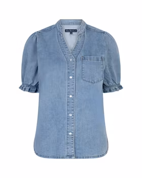 Victoria Blouse Denim Blus