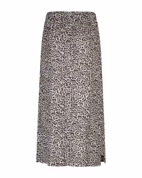 Indie Skirt Linen Leopard Kjol