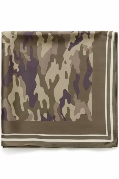 Loli Banda Scarf Green Camouflage