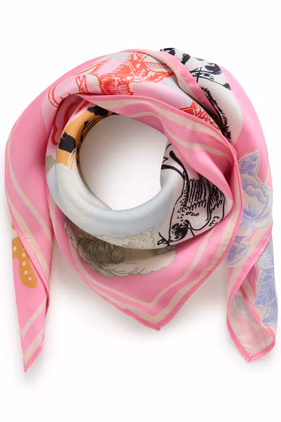 Loli Bandana Scarf Red Animal