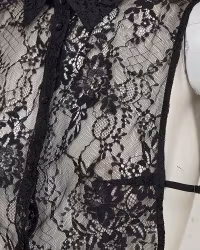 FqLacy Collar, skjortkrage i spets