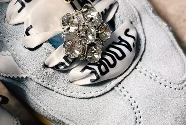 Elastic fit shoe charm, skosmycke, klar/silver