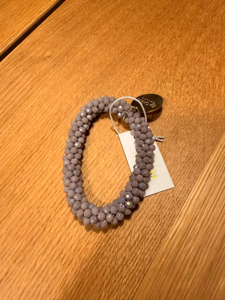 Lila- rosa armband elastiskt