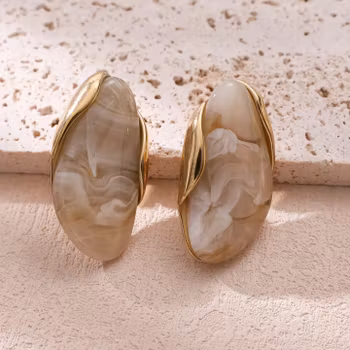 Anita marmorerade örhängen