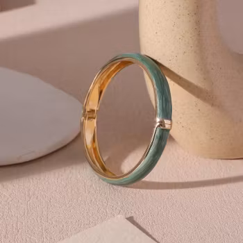 Monika armring grön