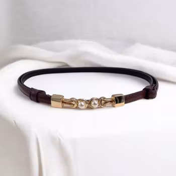 Filippa skärp mörkbrun