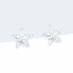 Hedda blomörhänge silver