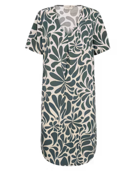 FQFLOI-DRESS, v-ringa och kortärmad klänning