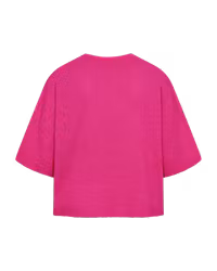 FQVICKI-TRÖJA, tunnstickad tröja cerise