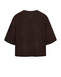FQVICKI-PULLOVER, tunnstickad tröja brun