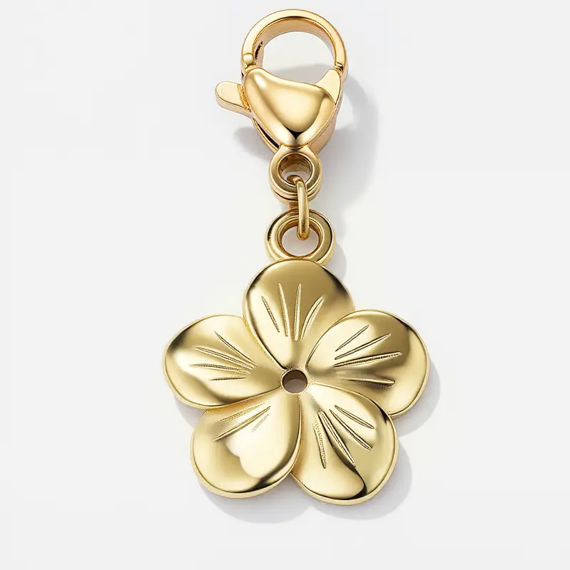 Beata berlock blomma, guld