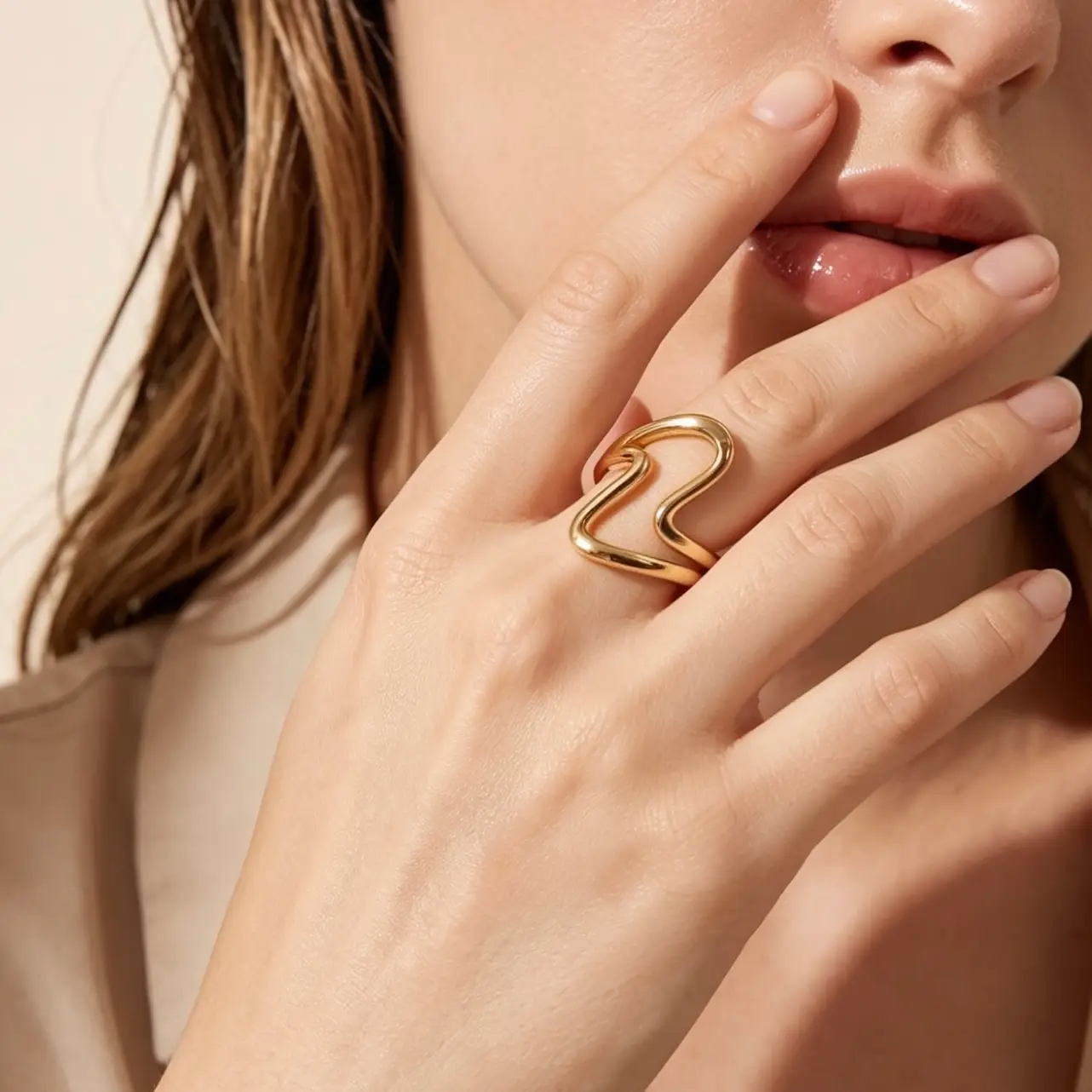 Olga ring, guld