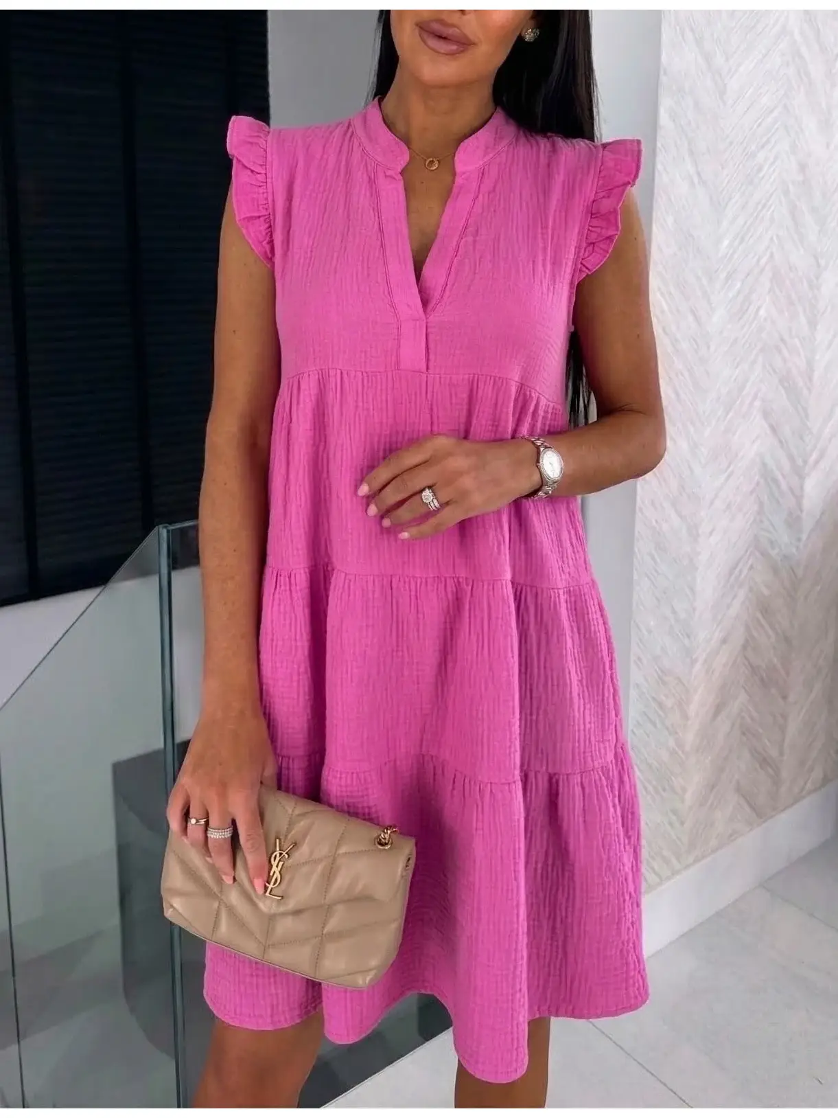 Livia klänning, cerise