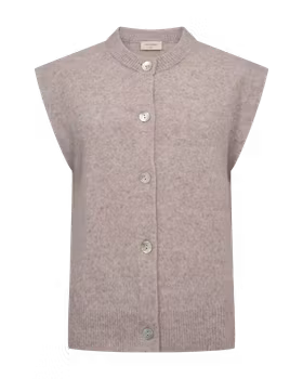 FQalpa knit vest, pale Mauve Melange