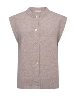 FQalpa knit vest, pale Mauve Melange