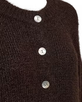 FQGRSLULU-CARDIGAN, brun