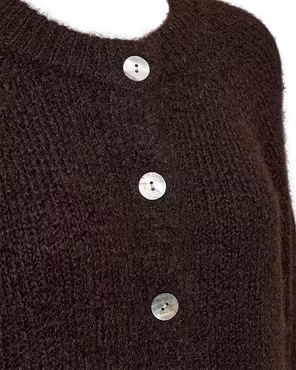 FQGRSLULU-CARDIGAN, brun