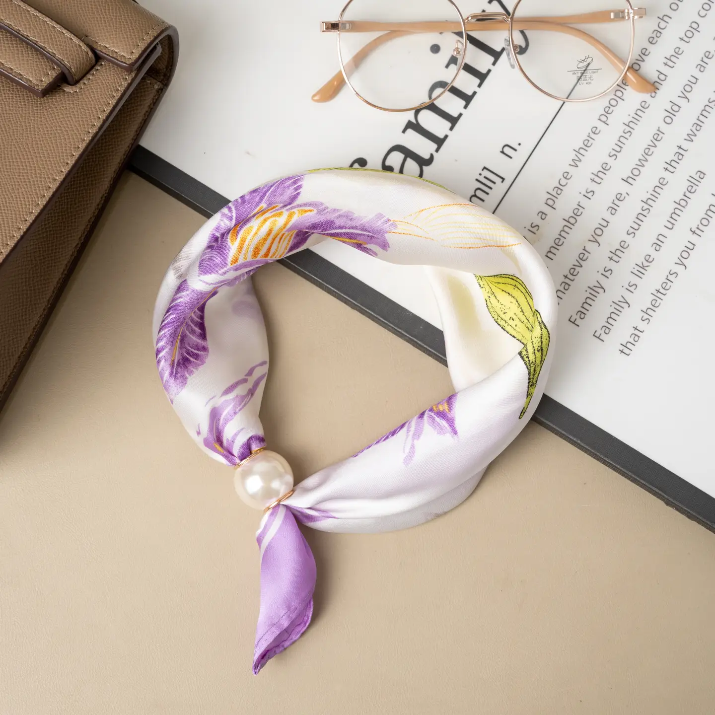 Fiona magnetscarf, lila
